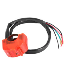 Red Universal Engine Kill Switch Button CNC Billet Aluminum22mm Handlebar Compatible Dual Function For On Off Control With Mounting Backplate