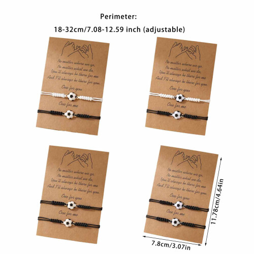 Braccialetti da calcio coordinati per coppie e amici – 2