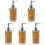 5Pièces Flacons Rechargeables Pour Main Shampooing 4