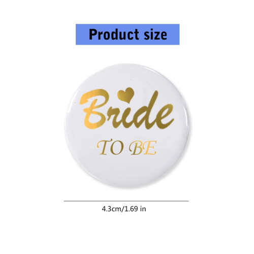 Brud til at være & Teambrud badges sæt 2