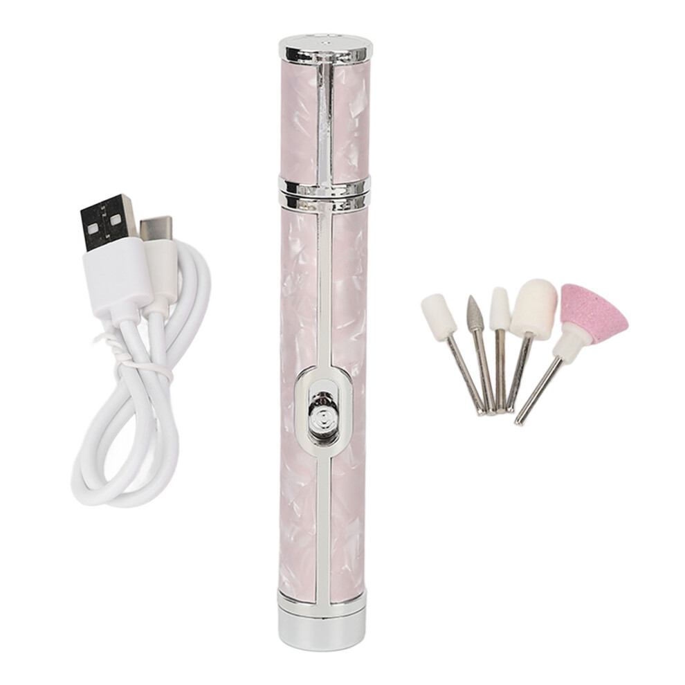 Portable Rechargeable Electric Nail File With USB Charging, Multifunctional Manicure Pedicure Tool With Low Noise And High Efficiency For Home Salon