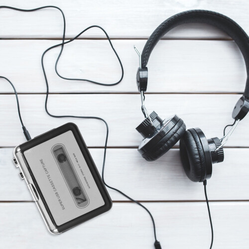Lecteur de cassettes USB portable avec conversion MP3 et design 1