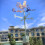 Μεταλλικό πολύχρωμο κόκορας weathervane εξωτερικά ζώα διακοσμήσεις γκαζόν κήπος 6