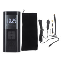 Digital Tire Pressure Gauge Portable Air Compressor Auto Shut Off Rechargeable Battery Featuring One Click Smart Pump And Versatile Inflation