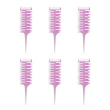 Sectioning Combs for Hair Styling Coloring Highlighting Balayage Microbraiding Plastic Weaving Foiling Tools with Firm Grip Heat Resistant Material