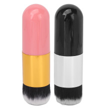 Blending Makeup Brush Travel Friendly Makeup Brush Featuring Soft Face Powder Brush Flat Kabuki Brush Synthetic Fiber Makeup Brush Cruelty-Free