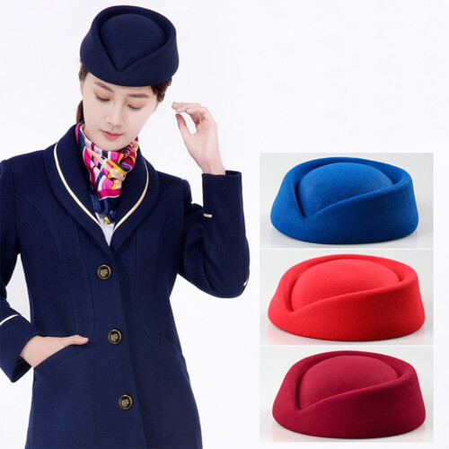 Καπέλο Stewardess Pillbox με βάση σε σχήμα δάκρυ, πολύχρωμη για ζωντανή μετάδοση 2