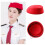 Καπέλο Stewardess Pillbox με βάση σε σχήμα δάκρυ, πολύχρωμη για ζωντανή μετάδοση 4