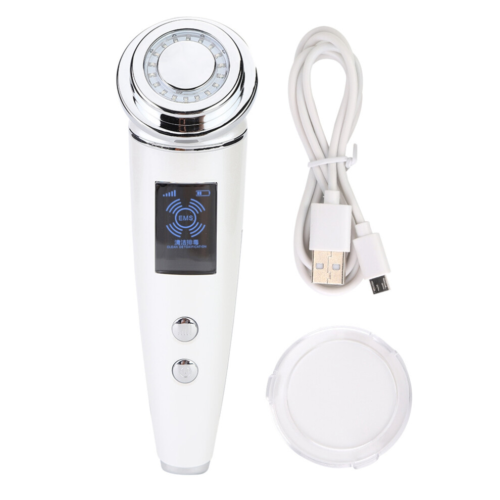 Green/Light Facial Massager For Skin Firming With Face Lift Technology And Eye Skin Massage Function Including Usb Rechargeable Design For Home Skin