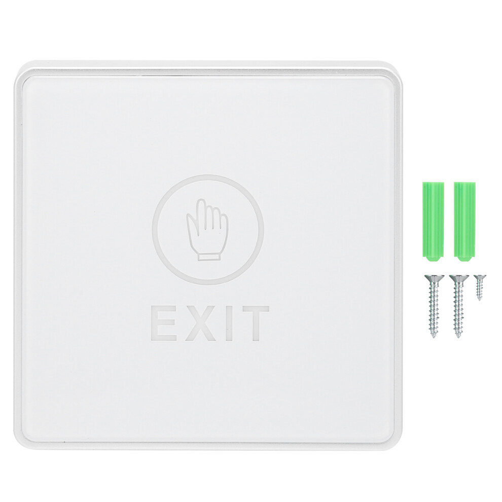 Touchless Ir Exit Button With Led Indicator Ring, Stainless Steel Panel Door Access Switch No Nc Output Contact12cm Detection Range 9448483247719