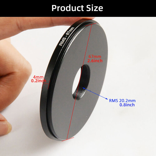 Adapter Rings Microscope Objective Lens Thread to M42/49/52/58/62/67 Suitable for Camera Photography 2