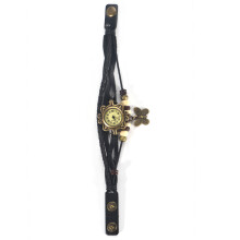 Classic Leather Wrap Around Watch For Women With Adjustable Fit And Daily Waterproof Functionality Handcrafted In Bronze Finish Roman Numerals
