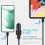 Φορτιστής αυτοκινήτου GUANGHUI48W USB-C, PD 2 θυρών και γρήγορη φόρτιση QC3.0—Συμβατό με 3