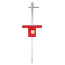 Compact Wood Marking Gauge with Double Stainless Steel Blades Lightweight Aluminum Alloy Scribing Tool Durable Wear Resistant for Woodworking
