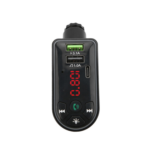 Πομπός FM Bluetooth Προσαρμογέας αυτοκινήτου Hands Free Κλήσεις Διπλή USB Γρήγορη φόρτιση