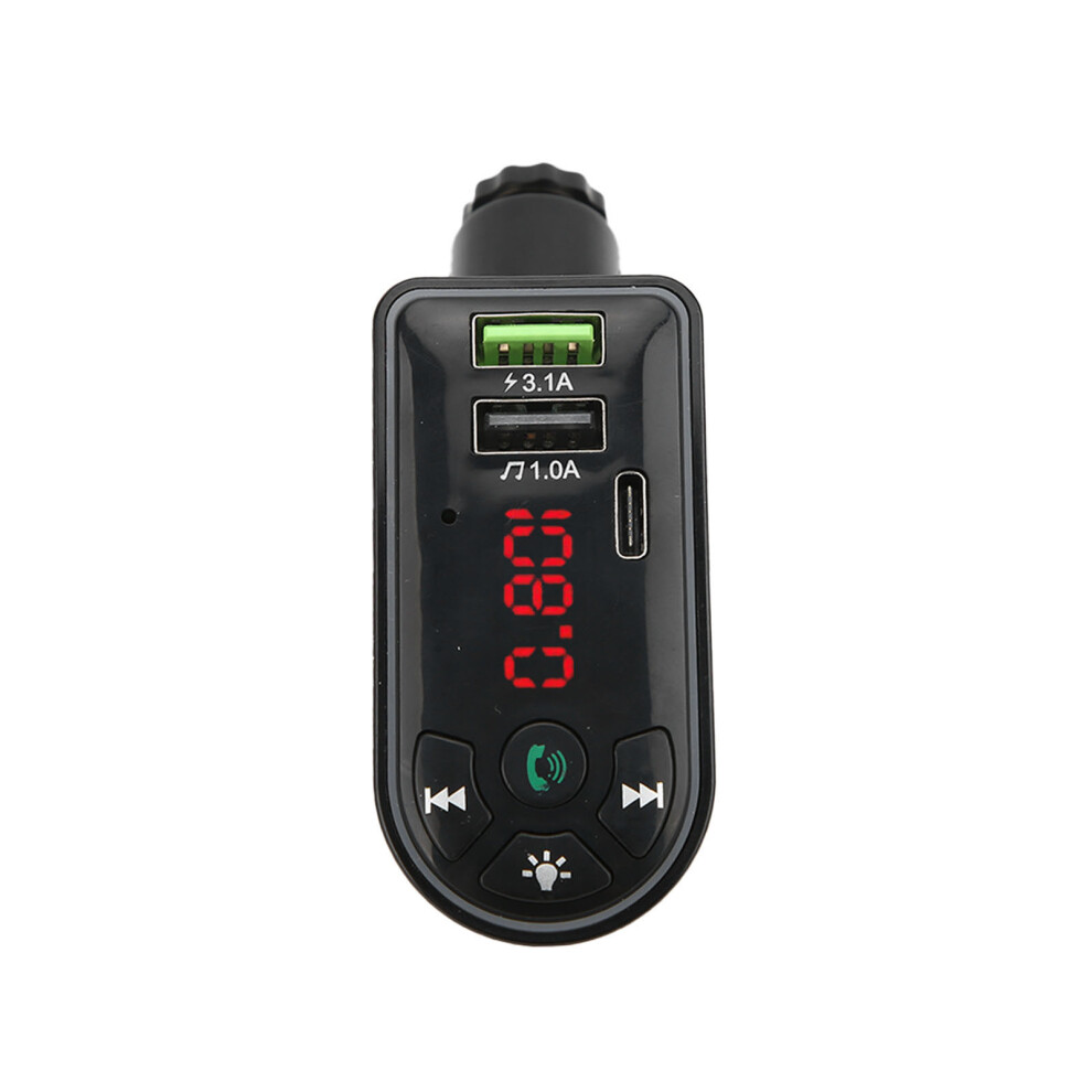 Fm Transmitter Bluetooth Car Adapter Hands Free Calling Dual Usb Fast Charging Lcd Display Mp3player Auxiliary Input Wireless Bluetooth5.0anti 9009879129387