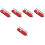 5Pièces Compas Rouge En Aluminium Pour Travaux De Bois 3