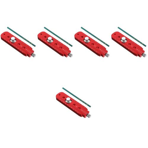 5Pièces Compas Rouge En Aluminium Pour Travaux De Bois 2