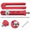 5Pièces Compas Rouge En Aluminium Pour Travaux De Bois 9