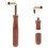 2Pièces Clé Guzheng Bois Accessoire Pro Usage Domestique 10