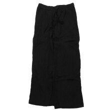 Pantaloni casual a tinta unita per uomo e donna, pantaloni corti in lino a gamba larga con coulisse e tasche laterali, culotte estive leggere,