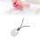 Chew Necklace Soft Silicone Teardrop Pendant White 1