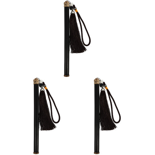 3Pièces Rangement Pour Bâtons D'encens Noir Élégant Bois 2