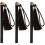 3Pièces Rangement Pour Bâtons D'encens Noir Élégant Bois 4