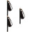 3Pièces Rangement Pour Bâtons D'encens Noir Élégant Bois 6