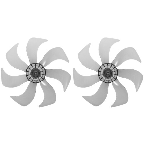 2Pièces Lames De Remplacement Ventilateur De Table 7 Pales Blanc Léger 1