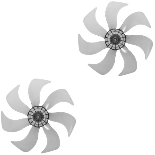 2Pièces Lames De Remplacement Ventilateur De Table 7 Pales Blanc Léger 2