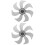 2Pièces Lames De Remplacement Ventilateur De Table 7 Pales Blanc Léger 5