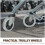 Stable Grey Rubber and Iron Wheelchair Front Wheels 2Pcs Easy Installation 4
