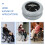 Stable Grey Rubber and Iron Wheelchair Front Wheels 2Pcs Easy Installation 7