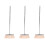 3Pièces Balais Sol Nylon Usage Intérieur Extérieur Avec Manche Long 4