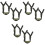 6Pièces Sangles De Menton Ajustables Vert Olive Pour Casque De Ski 5