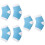 3Paires Talons Gel Nylon Hydratantes Blanches 7