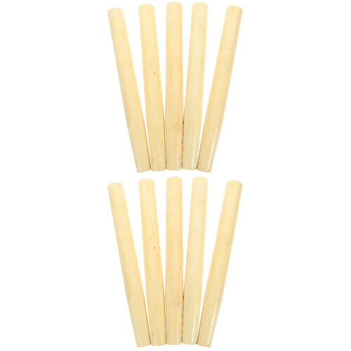 10Pièces De Désherbage Multifonction Beige En Bois Pour Jardin 2