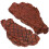 10Pièces Steak Décoratif Factice Marron Jeu Enfants Simulation 3