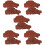 10Pièces Steak Décoratif Factice Marron Jeu Enfants Simulation 9