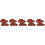 10Pièces Steak Décoratif Factice Marron Jeu Enfants Simulation 10