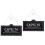 2Pièces Plaques Porte Noir Ouvert Fermé Décoratives Usage Commercial 3