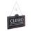2Pièces Plaques Porte Noir Ouvert Fermé Décoratives Usage Commercial 11