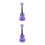 2Pièces Ukulélé Enfant Bois Violet Instrument Musical Junior 8