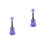 2Pièces Ukulélé Enfant Bois Violet Instrument Musical Junior 10