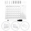 3Ensembles Tableau Effaçable Transparent Calendrier Mural 9