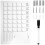 3Ensembles Tableau Effaçable Transparent Calendrier Mural 10