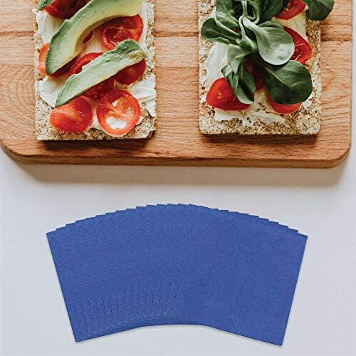 Medium Lunch Napkins - 6 1/2 x 6 1/2 - Blue - 50/Pack 1
