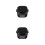 2Pièces Étui Compact Noir Pour Protecteur Boîte De Voyage 11