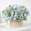 Water Blue Artificial Peony Bouquet 5